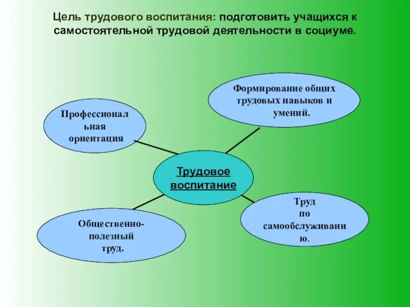 Система трудового воспитания в школе. Система трудового воспитания учащихся начальных классов. Основные понятия трудового воспитания. Трудовое воспитание и профессиональная ориентация..