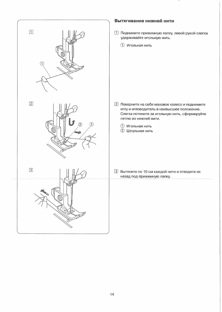 Швейная машинка janome нижняя нить