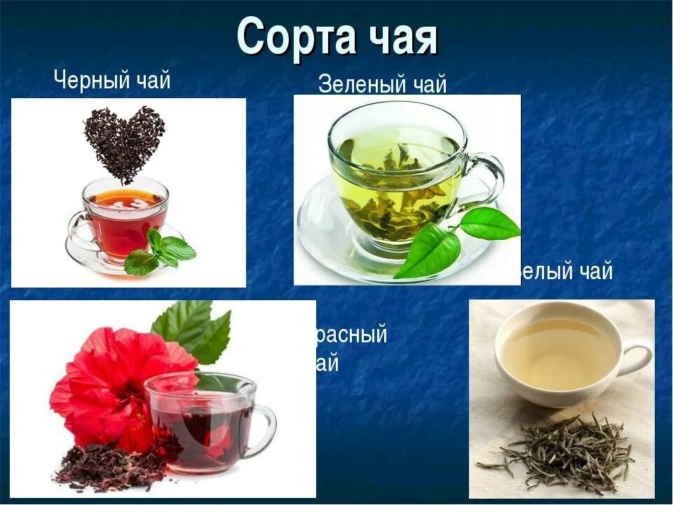 Какого цвета бывает чай