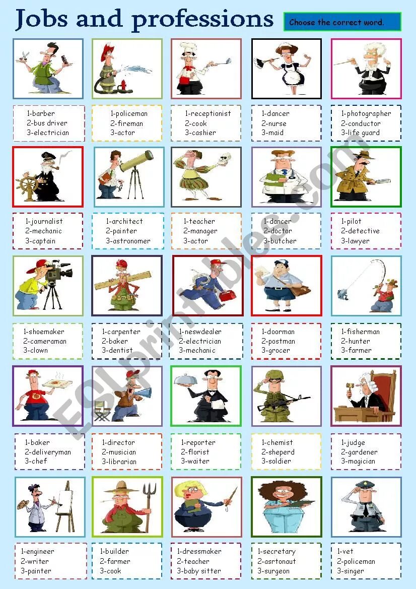 Jobs задания для детей. Профессии Worksheets for Kids. Professions Worksheets for Kids. Jobs карточки.