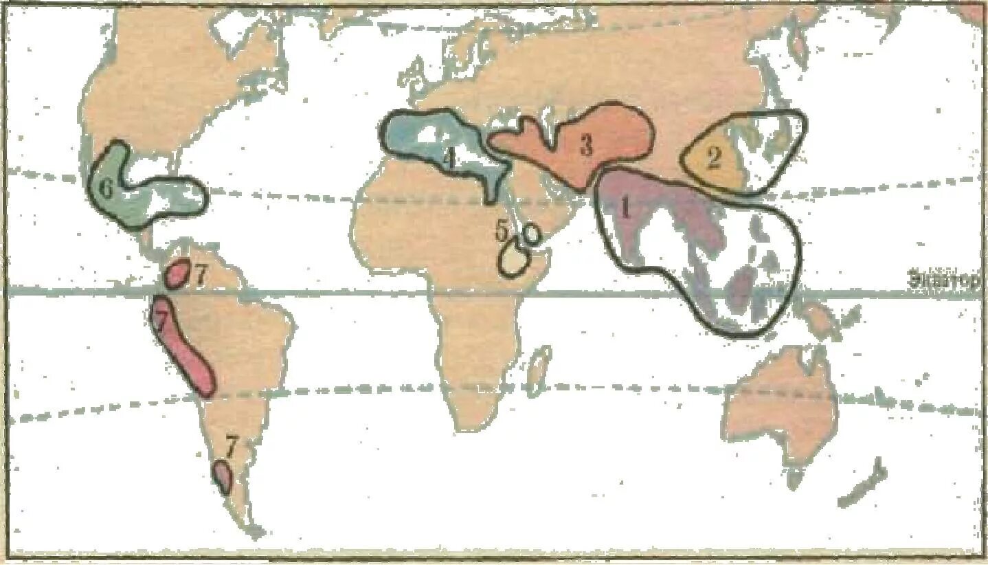 Центры культурных растений по Вавилову. Карта Вавилова центры происхождения культурных растений. Центры происхождения культурных растений по н.и Вавилову. Вавилов центры происхождения культурных растений.
