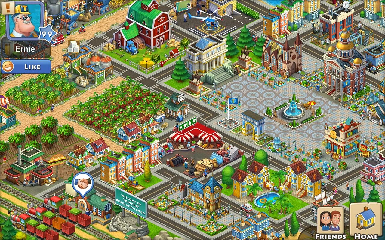 Игра Township-город и ферма. Township ферма Эрни. Город Эрни в Township. Город в игре Township.