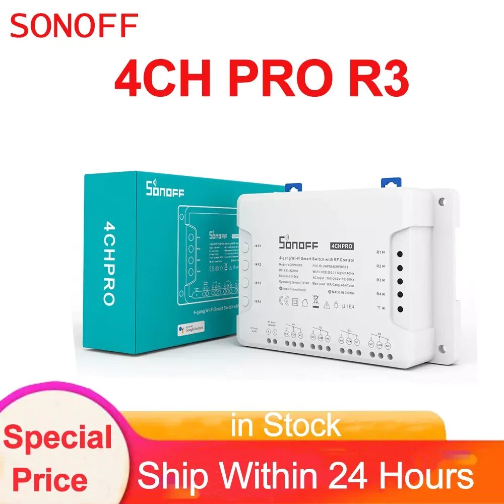 Sonoff 4ch Pro r3 Wi-Fi Smart Switch with RF Control. Sonoff 4ch Pro. Sonoff 4ch Pro r3 Wi-Fi. Sonoff 4ch r3. Pro ch