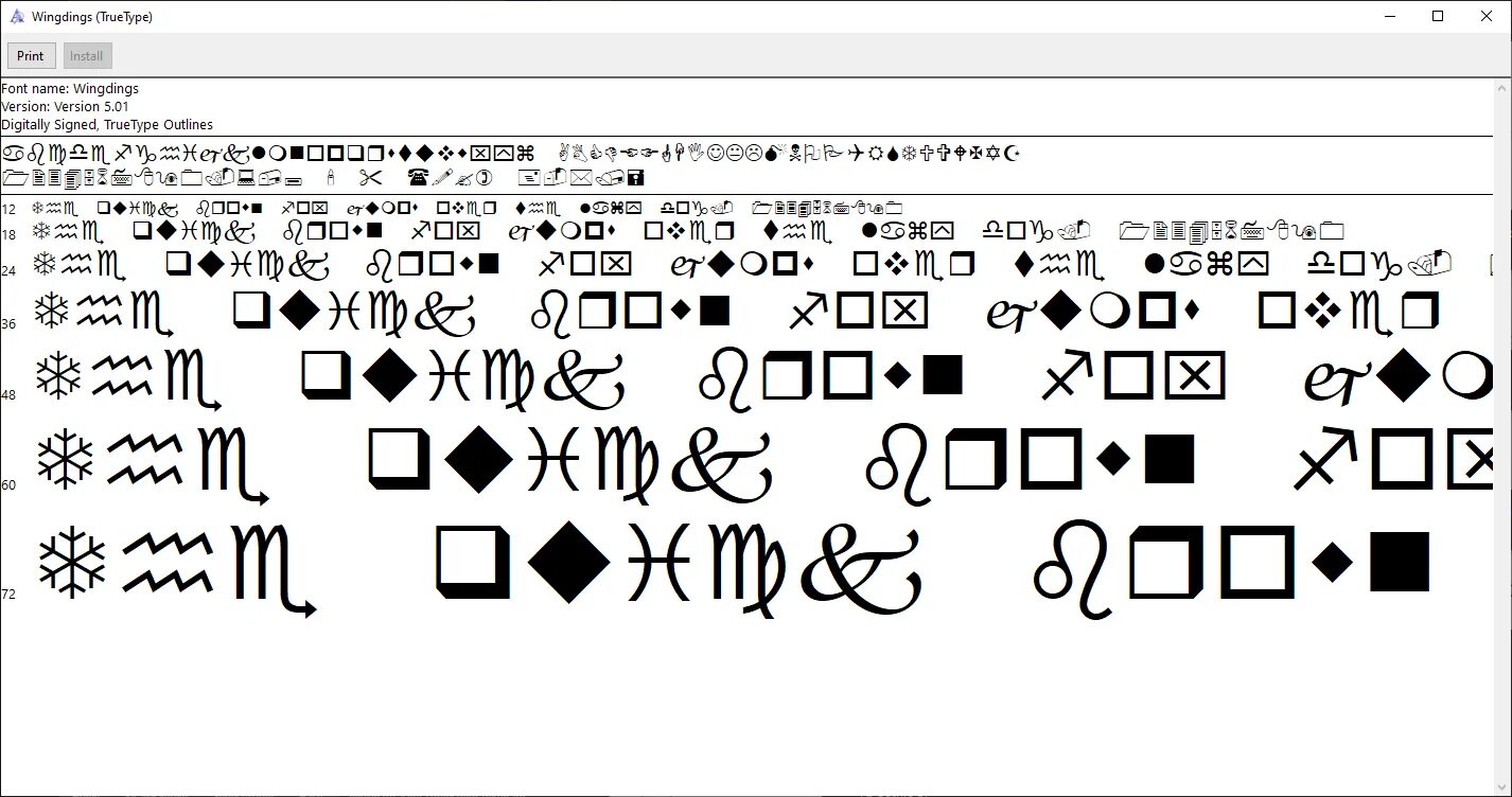 Шрифт с помощью символов. Раскладка шрифта wingdings. символьные шрифты. шрифт символы. символ из шрифта wingdings это что.
