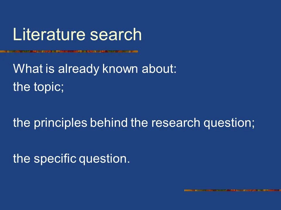 Specific questions. Specific question sentenced. Narrative methods in Literature. Response surface methodology ppt.