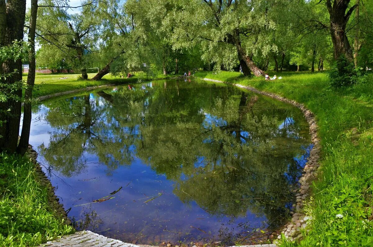 Общественный водоем. Городской водоем. Городской пруд. Длинный пруд.