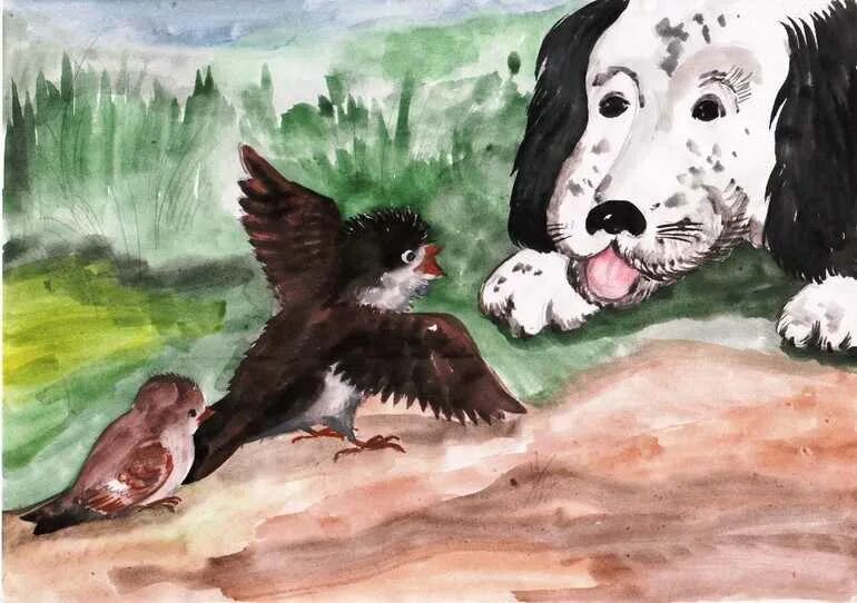 рассказ воробушек 5