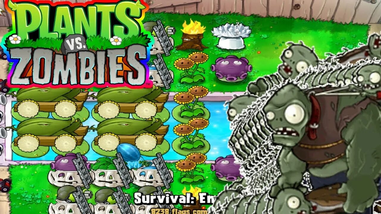 Plants vs zombie survival. Эндлесс растения против зомби. pvz survival. plants vs. zombies speedrun survival endless. эндлесс растения против зомби 2.