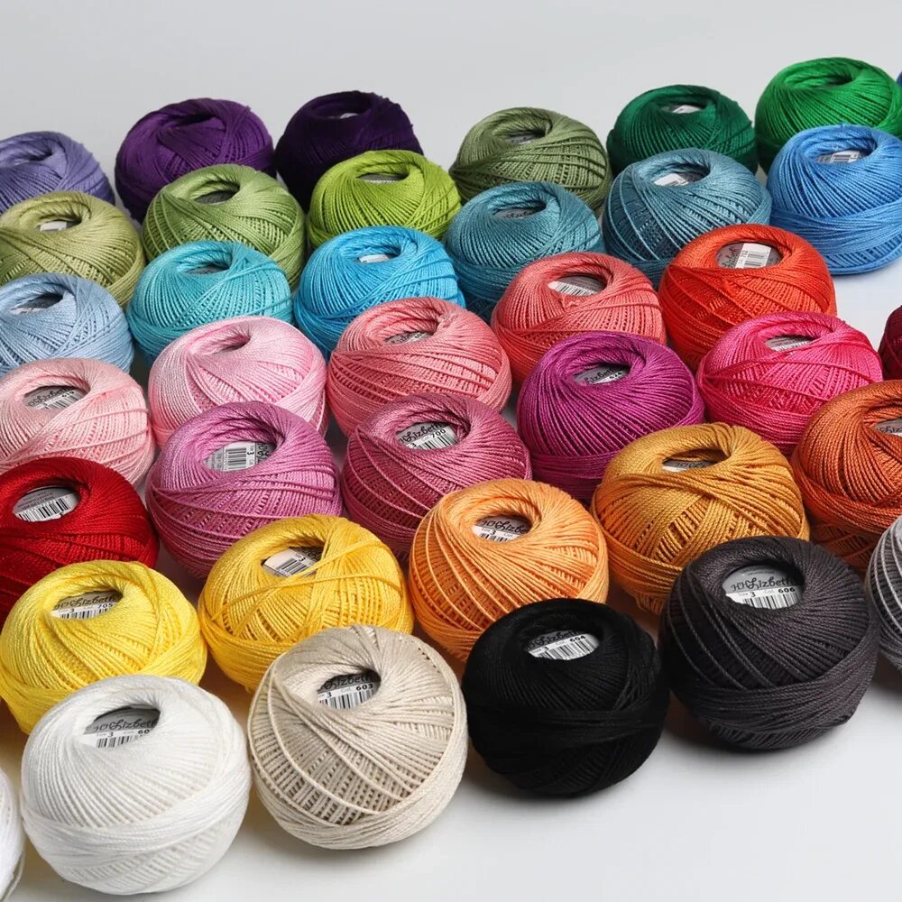 Хлопчатобумажные нитки. Мерсеризированный хлопок пряжа. хлопчатобумажные нитки для вязания. хлопковая нить.
