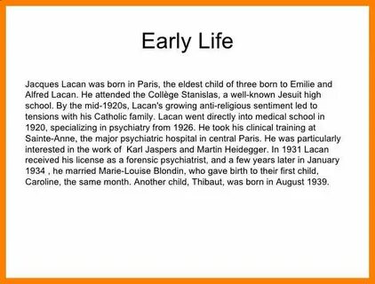 Biography example