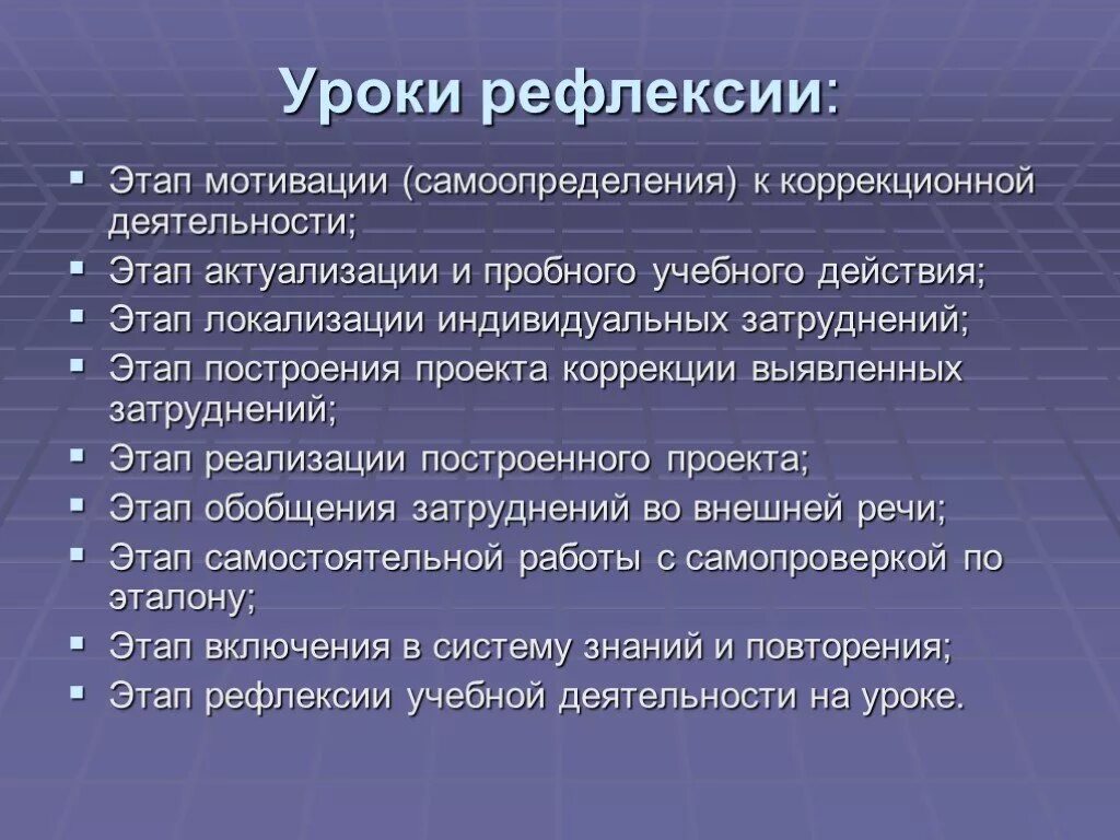 Тип урока урок рефлексии. Этапы урока рефлексии. рефлексивный этап урока. рефлексия задачи этапа. урок рефлексия этапы урока.