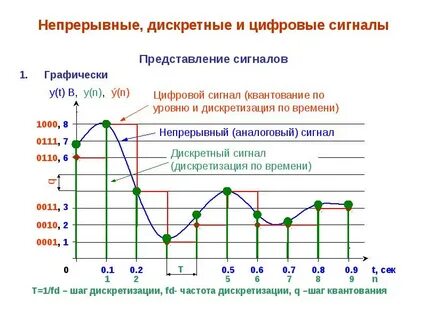 Непрерывный и дискретный сигнал