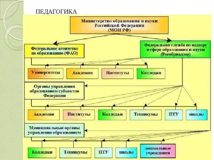 Название ведомства. Система органов управления образованием в РФ. Органы управления образованием в РФ схема. Управление системой образования в РФ схема. Структура органов управления системы образования РФ.