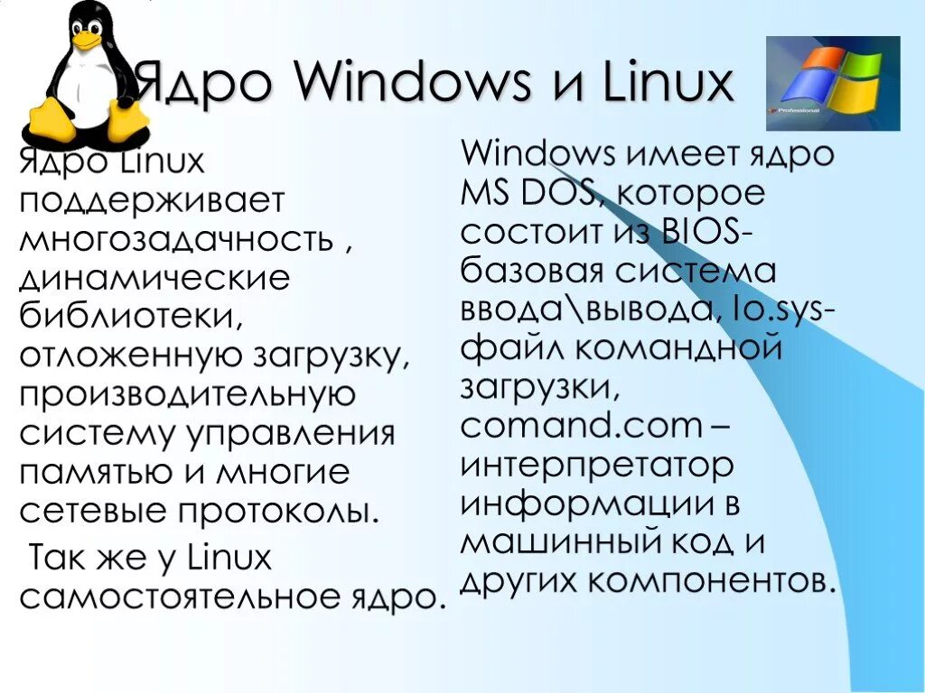 Различия ОС Windows и Linux. Операционная система Windows и Linex. Операционные системы Linux и Windows. Операционные системы линукс и виндовс.