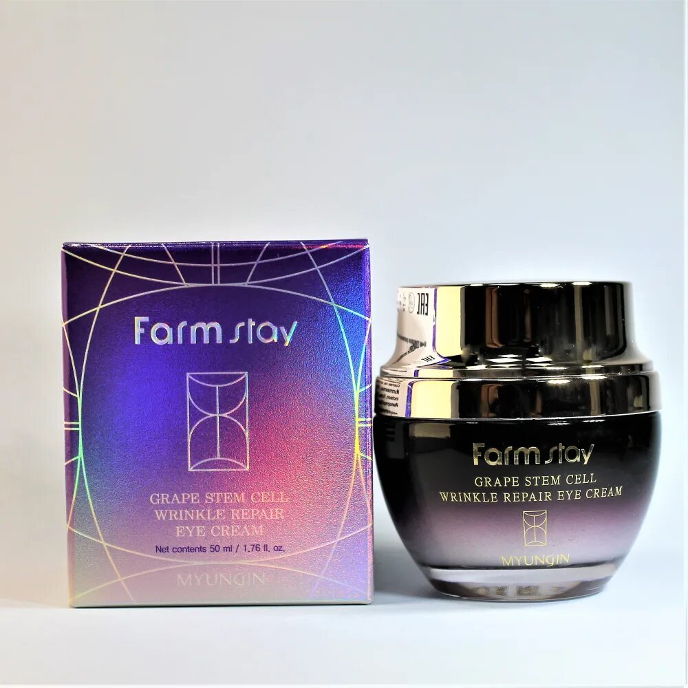 Grape stem cell. Farm stay grape stem cell wrinkle repair eye cream. farm stay grape stem cell. крем для век от морщин farmstay grape stem cell wrinkle repair eye cream 50 мл. крем с фитостволовыми клетками винограда farmstay.