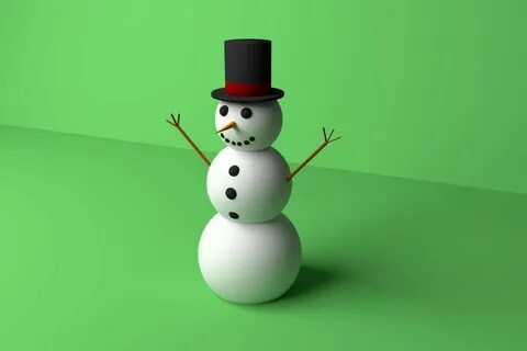 New year 3d model