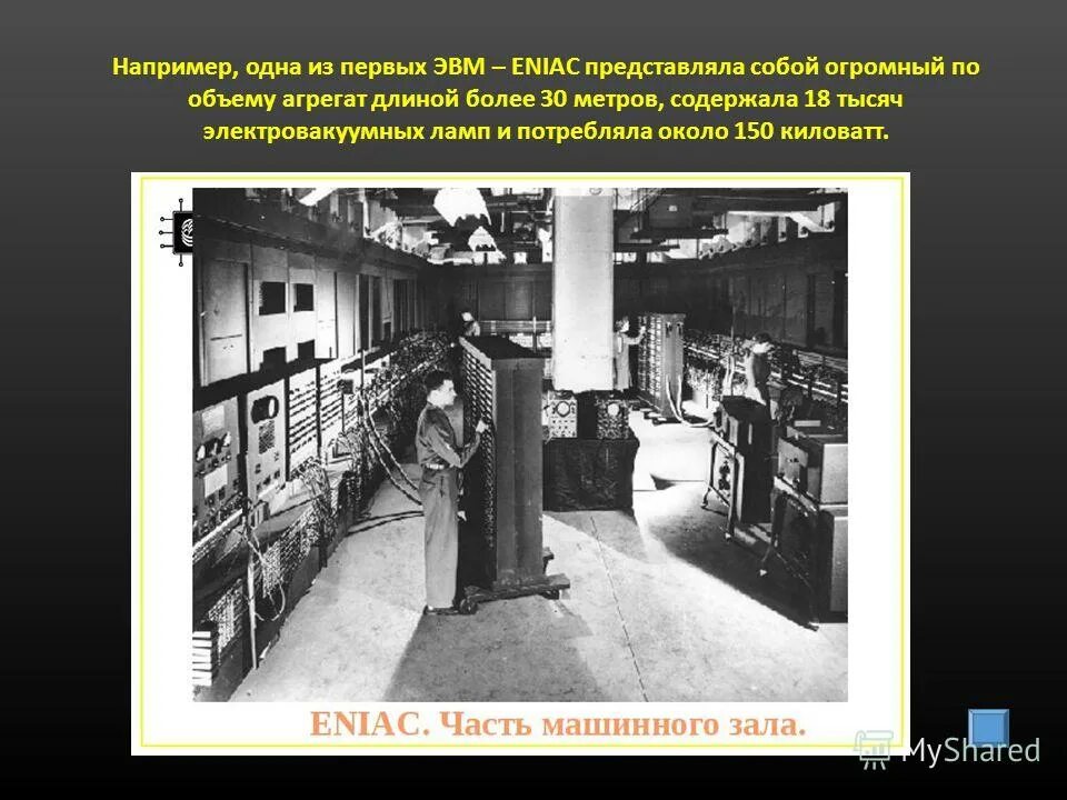 Электронно-вычислительная машина Eniac 1946. Eniac США 1946 Г. Eniac компьютер 1946 год. Первая ЭВМ ЭНИАК 1946 Г.