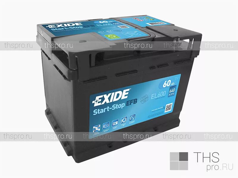 Аккумулятор Exide EFB 60ah. Exide EFB el600. АКБ Exide 60ah 640a. Exide 70 EFB. Аккумулятор автомобильный 600