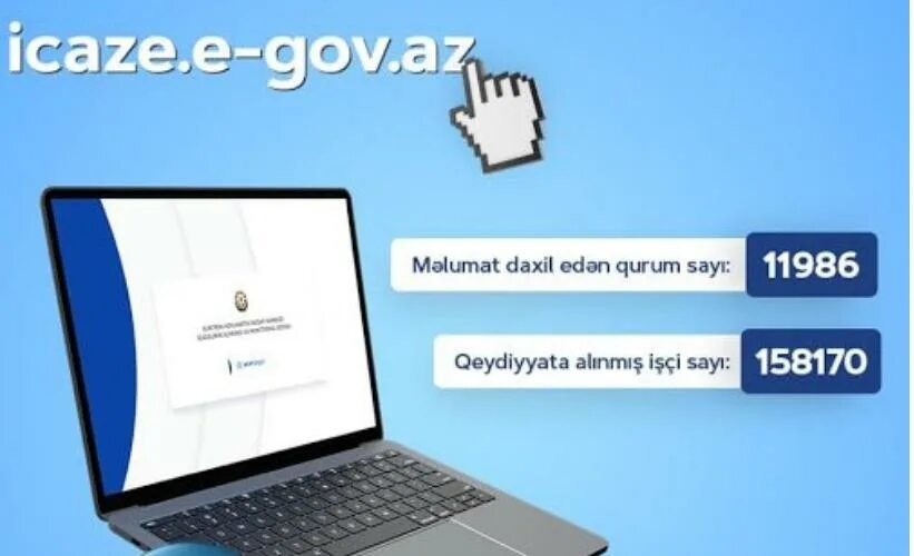 Icaze.e. Egovaz. E-gov.az. Qeydiyyat Portal.