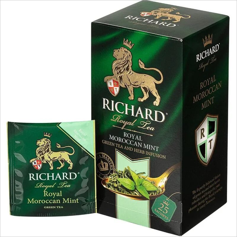 Richard чай в пакетиках. Чай Richard Moroccan Mint.