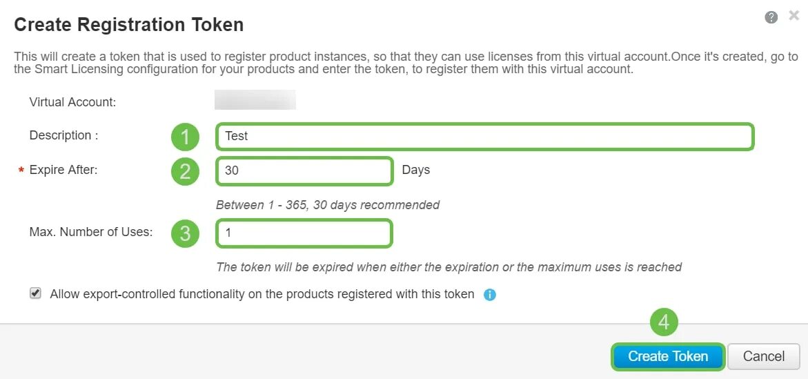 Token registration