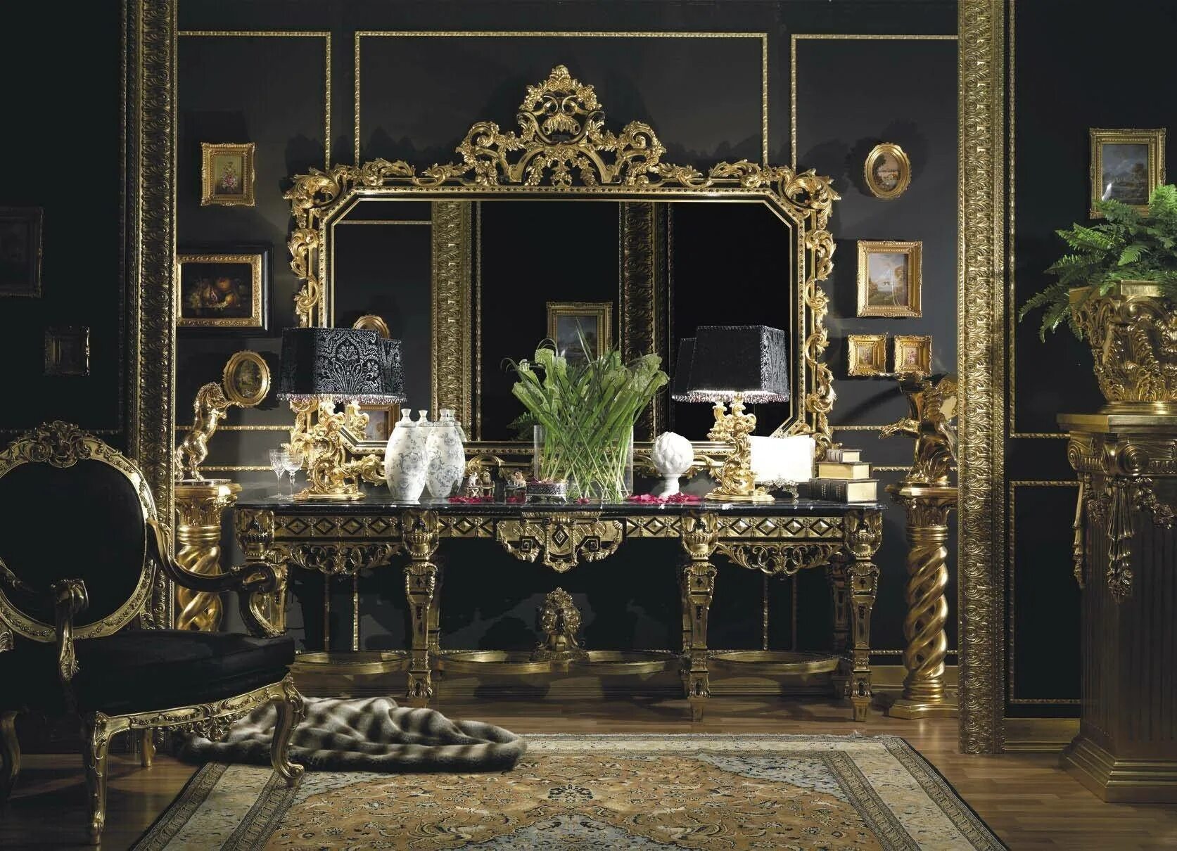 Gold home. Спальный гарнитур Asnaghi Interiors. Asnaghi Interiors консоль. Стол Asnaghi Interiors. Гостиная Азнаги Китай.