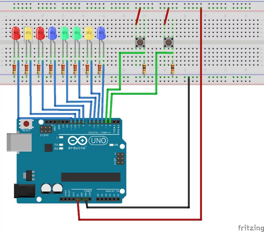 Уроки Ардуино: Башня из светящихся светодиодов - Продажа наборов Arduino для нач