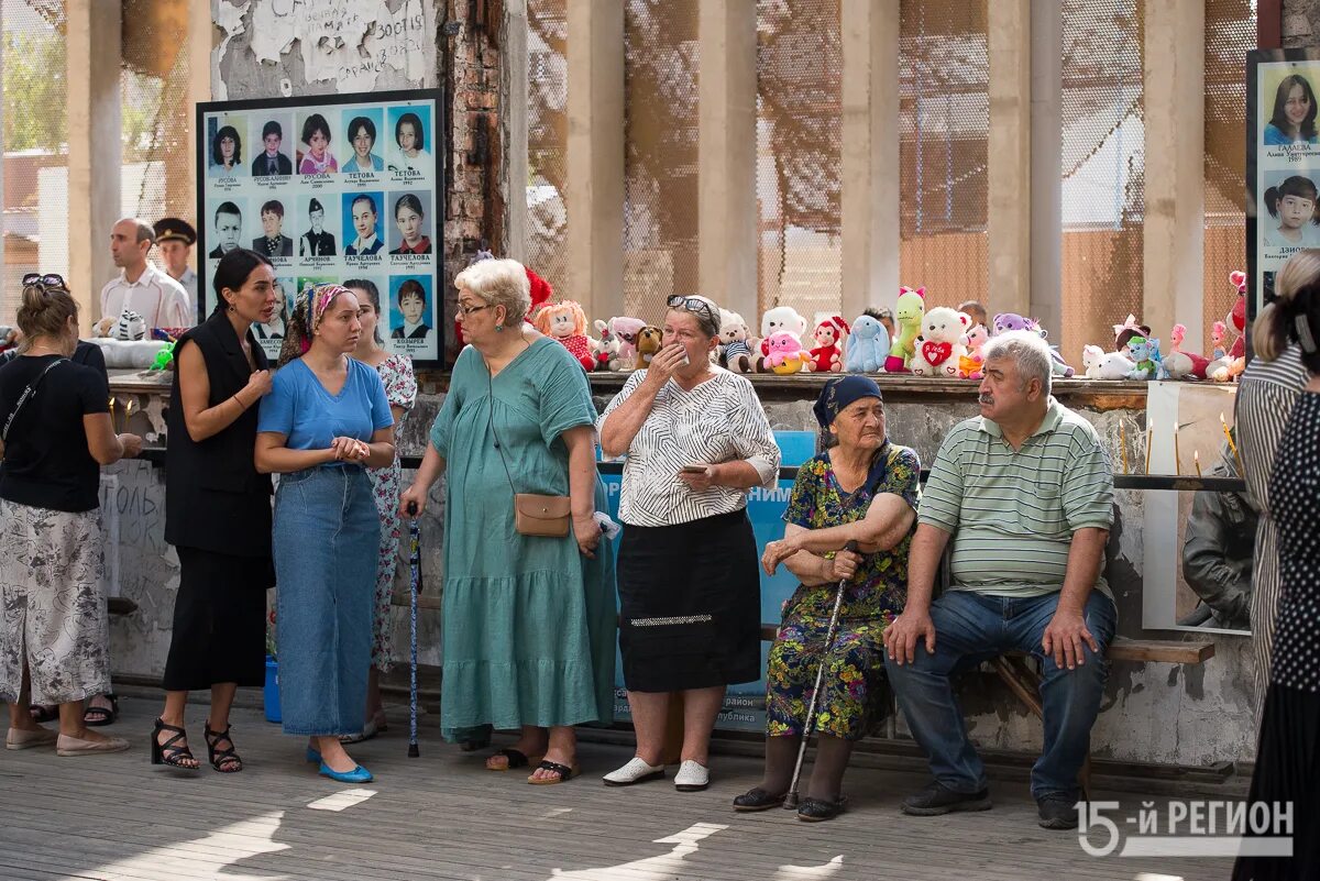 Мемориал памяти жертв теракта в Беслане.