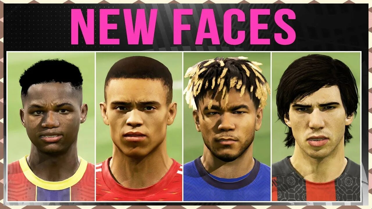 Realism mod fifa. Zobnin face FIFA 22. FIFA 22 faces. Прически в ФИФА 21. Обновленные лица ФИФА 21.