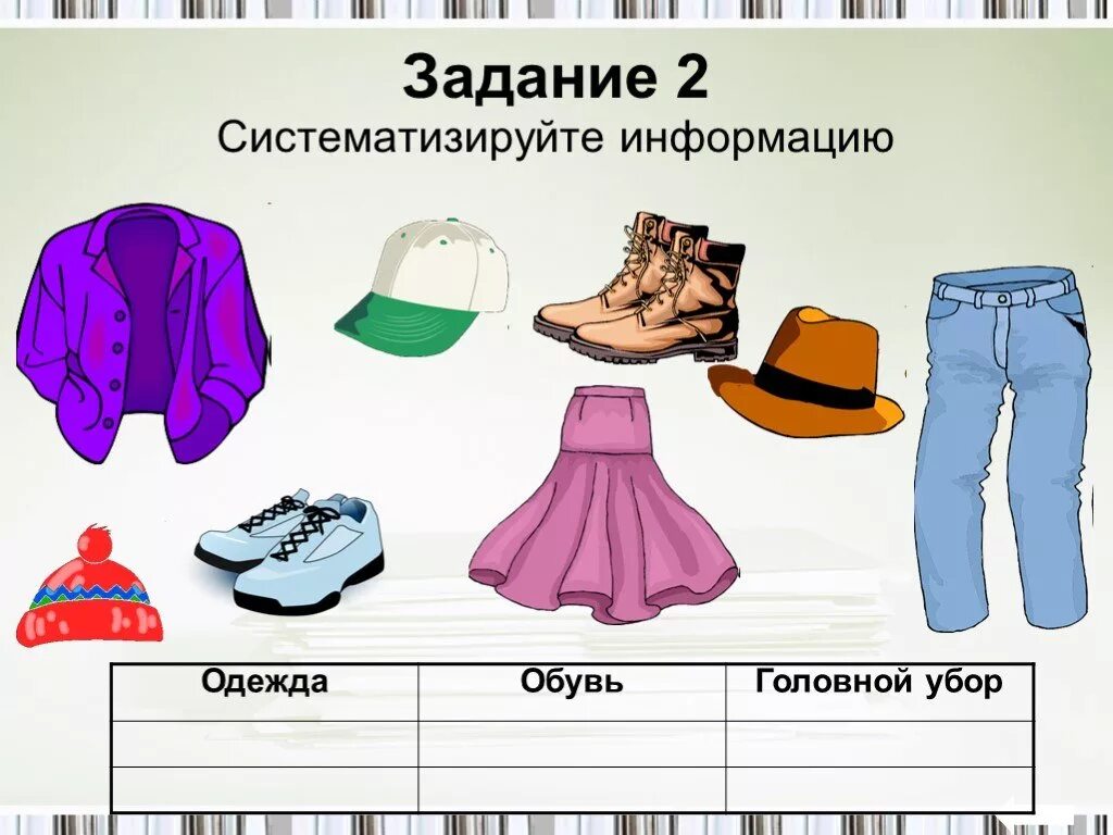 Интересное об одежде. Одежда обувь головные уборы. Тема одежда. Одежда рисунок для детей. Урок одежда и обувь.