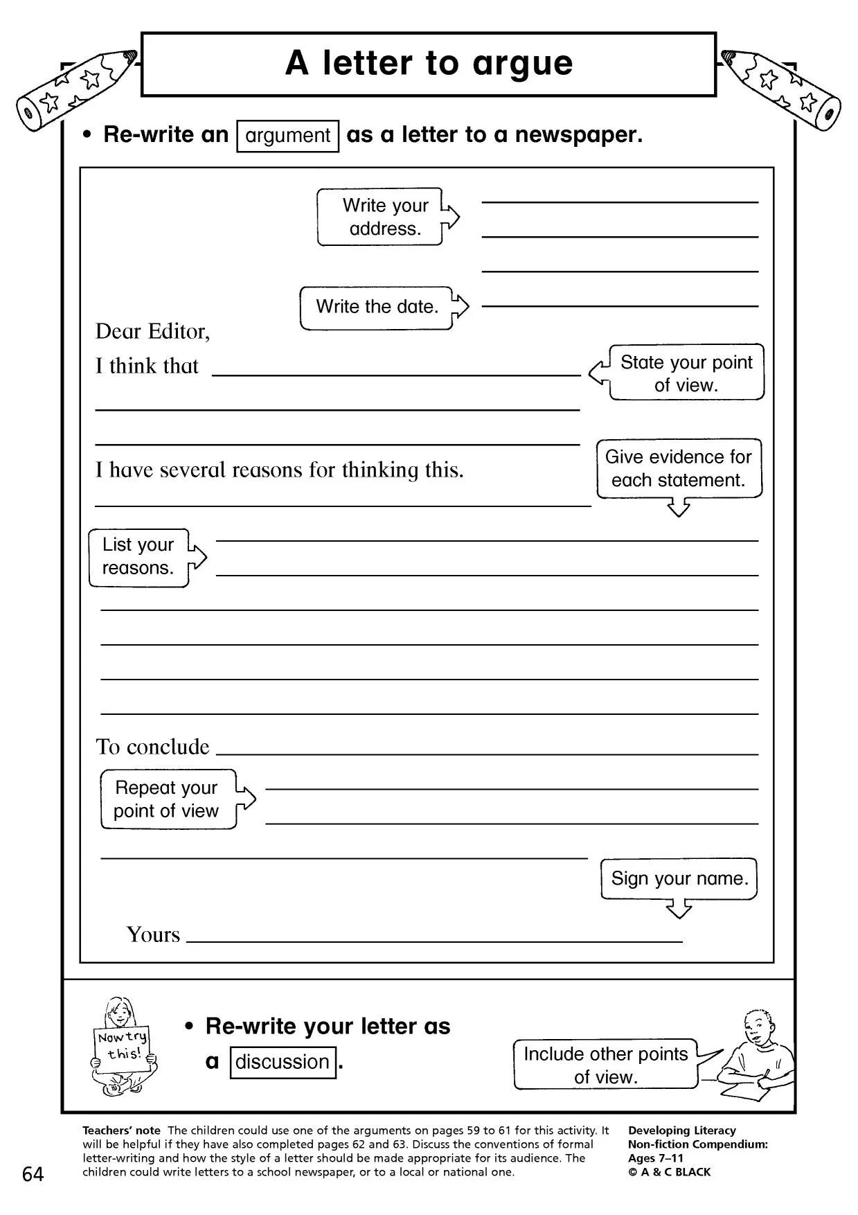 Forms letters