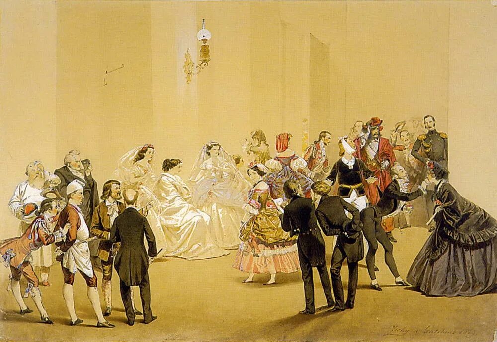 Развлечения в 19 веке. Зичи бал 1859.