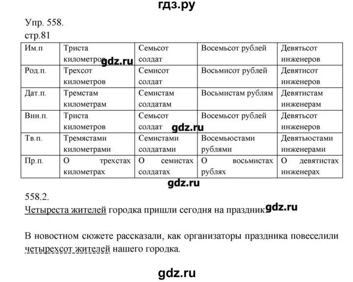 Русский язык упражнение 558. Упражнение 558 по русскому языку 6 класс. 558 Русскому 5 класс 2 часть.