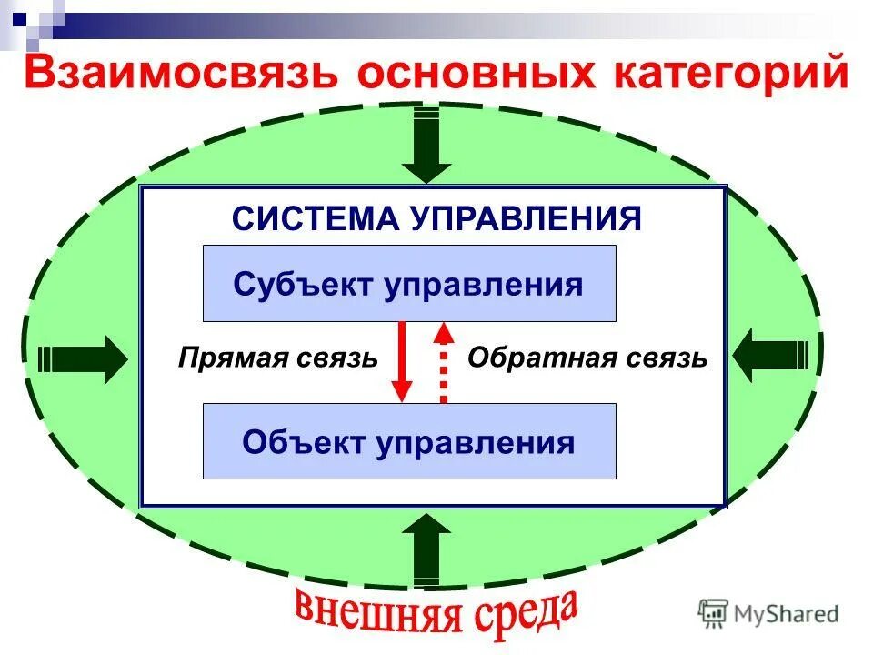 Понятия теории управления