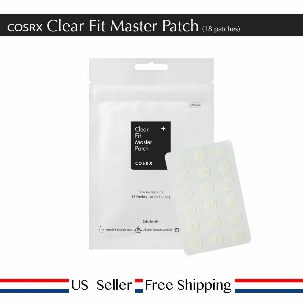Cosrx master patch. Cosrx clear fit master patch. cosrx патчи от акне clear fit master patch, 18 шт. cosrx наклейки от прыщей clear fit master patch, 10мм*18шт. патчи cosrx черные.