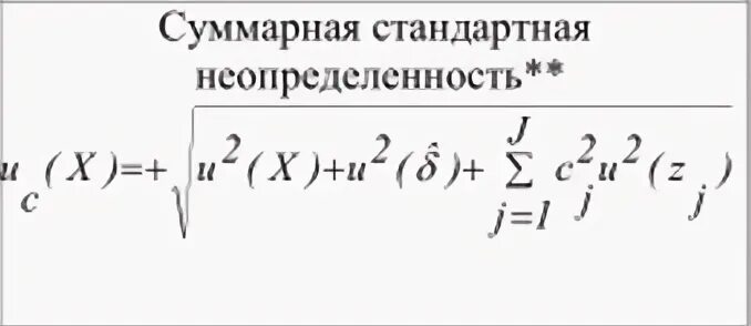 Стандартная неопределенность