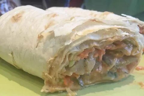 Шаурма с капустой и морковью