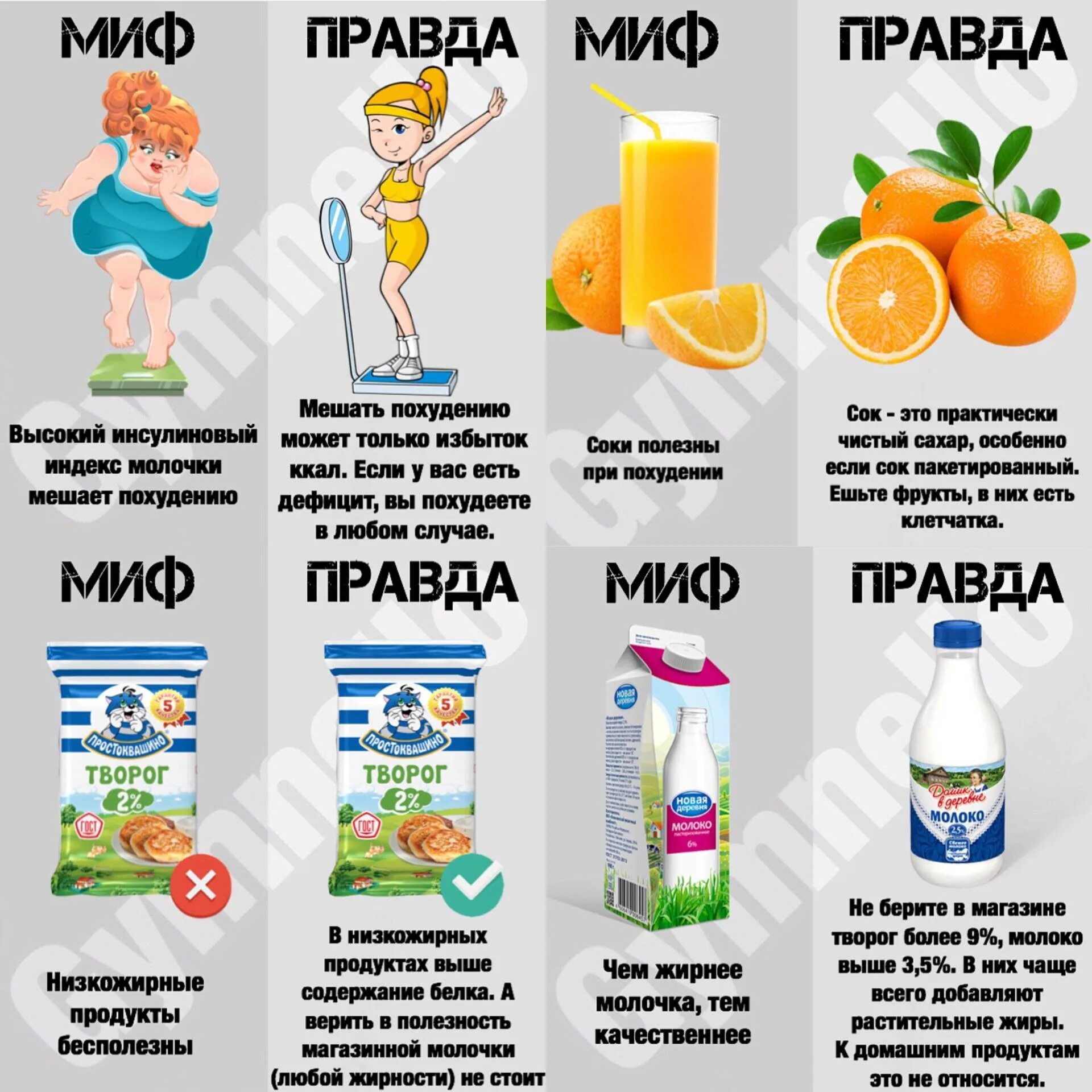 Правда похудеть. Мифы о питании. мифы о похудении. интересные факты о похудении. миф правда похудение.