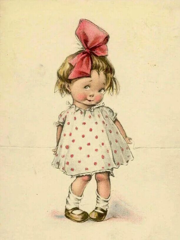 Forget-me-not girl, free printable for your projects Ilustraciones, Ilustracione