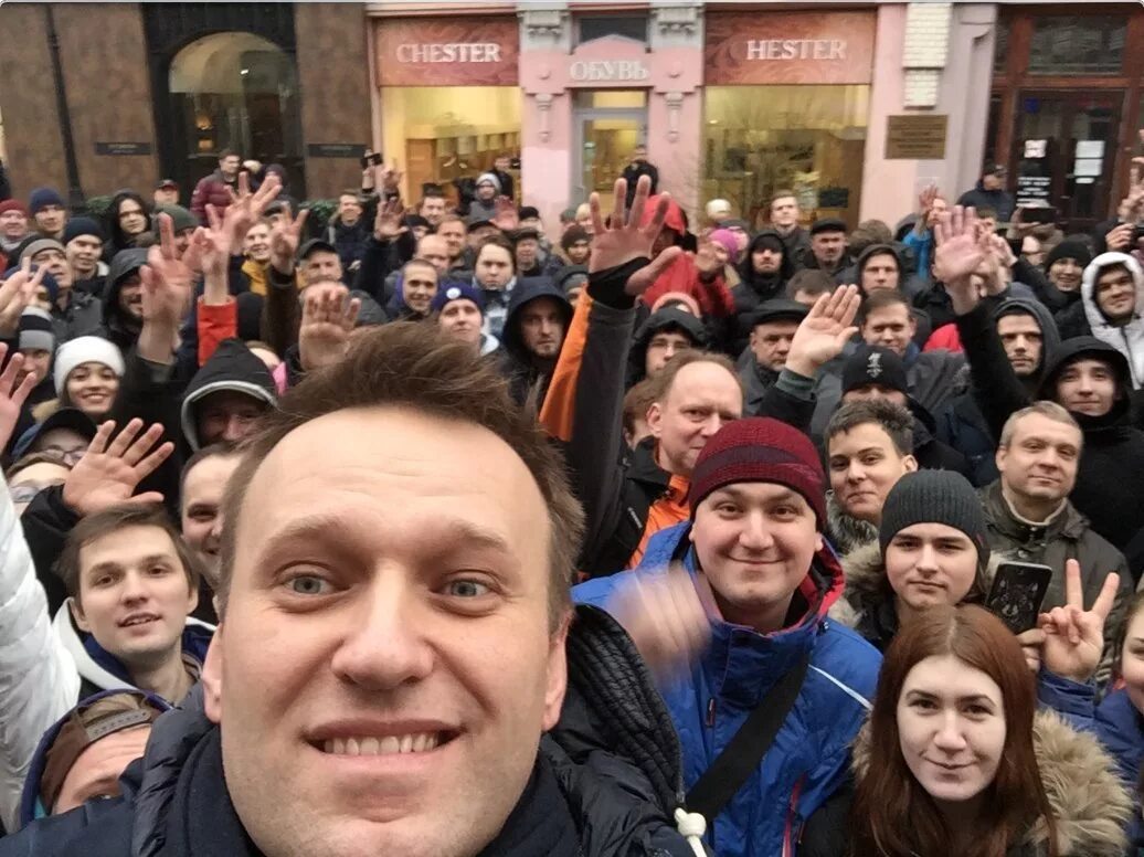 Митинг Навального. Оппозиционная молодежь.