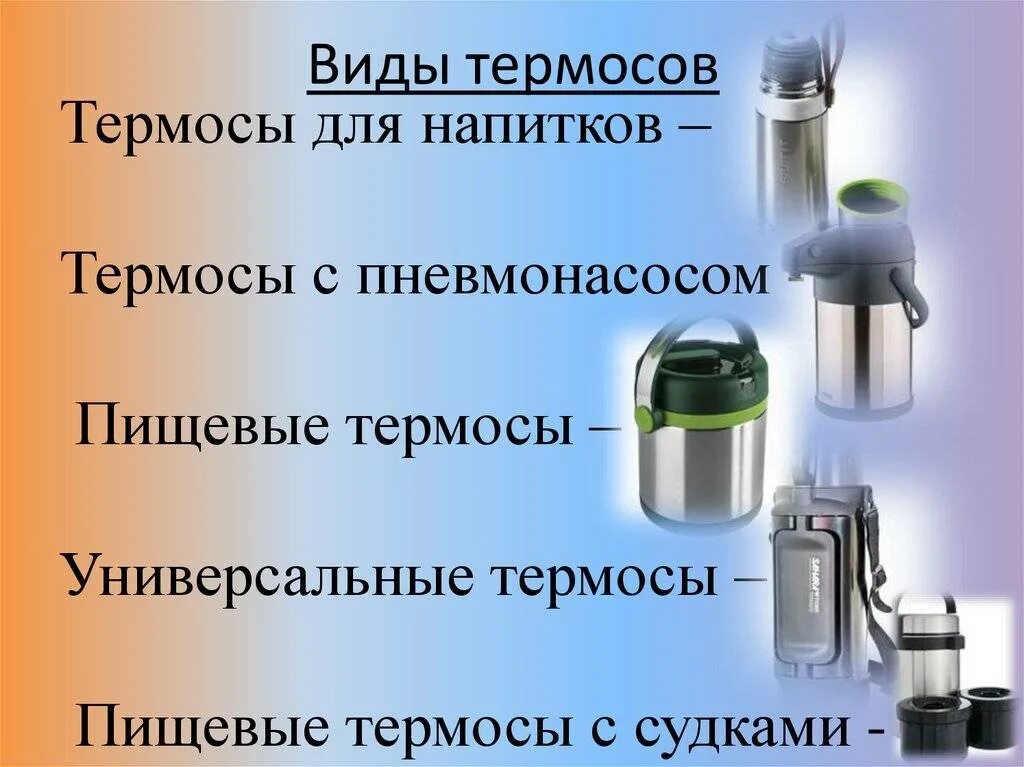 Сколько времени держит термос. Термос для презентации. Термос в быту. Виды термосов. Термос в разрезе.