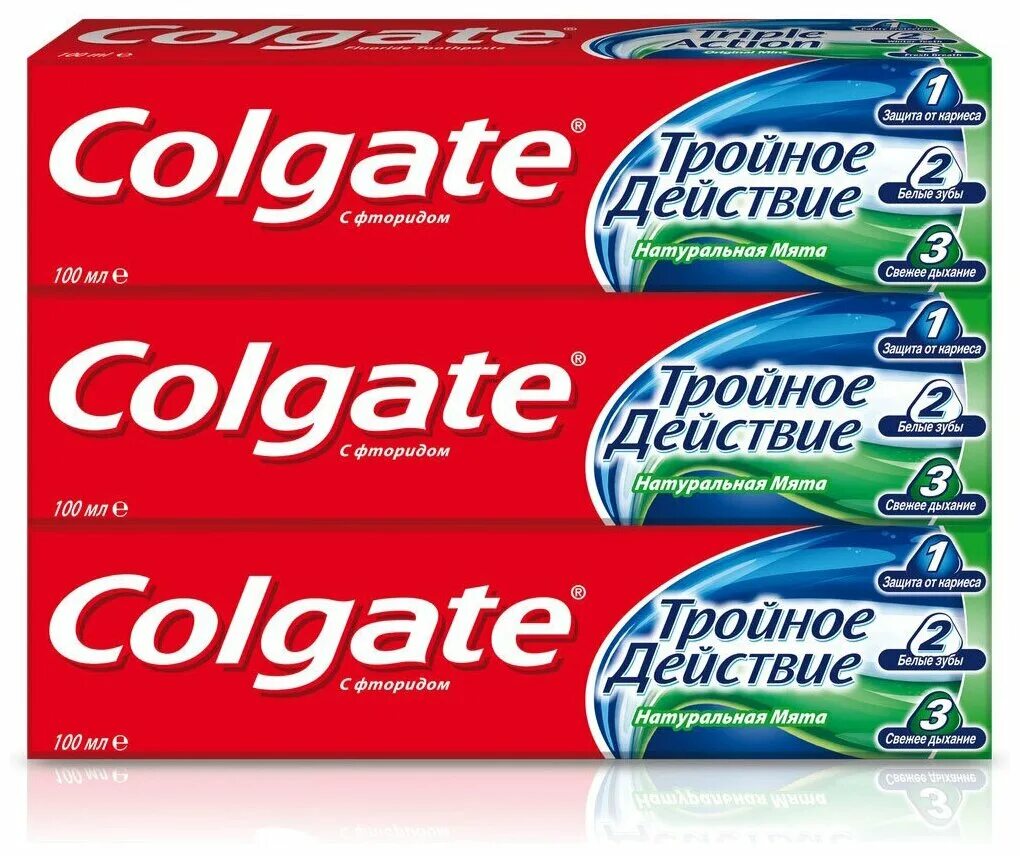 Паста колгейт купить. Зубная паста Colgate тройное действие 100мл. Зубная паста Колгейт трехцветная. Колгейт зубная паста тройное действие. Colgate зубная паста натуральная мята.