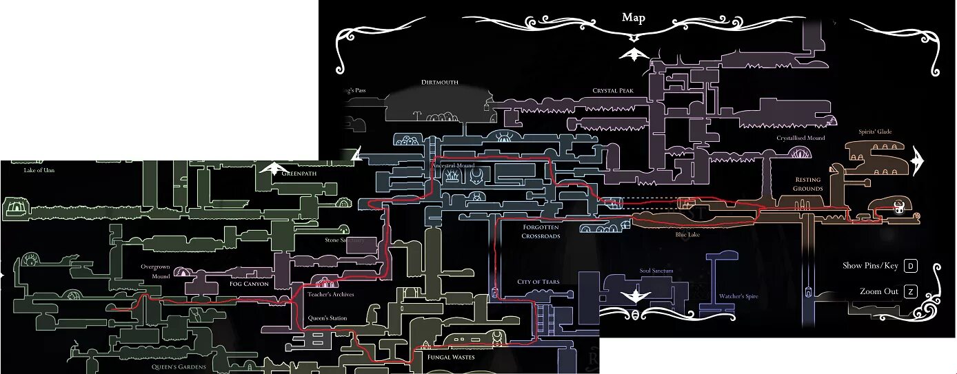 Канал ищи холов. Карта холовнеста Hollow Knight. Hollow Knight гусенички на карте. Карта со всеми гусеницами Hollow Knight. Вся карта Hollow Knight.