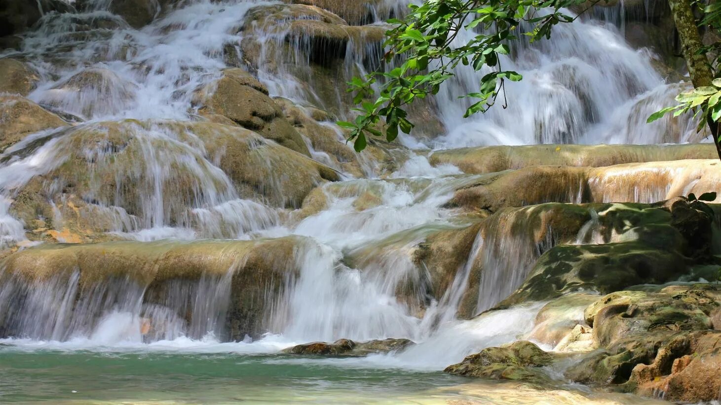 Falling to the river