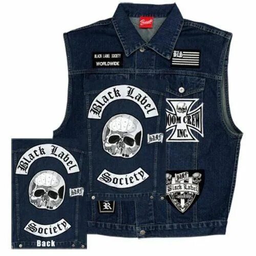 Society купить. Жилетка Black Label Society. Black Label Society Black Vest. Джинсовый жилет с рок нашивками. Джинсовки Black Label.