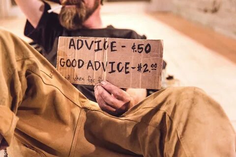 Are his pieces of advice funny fill