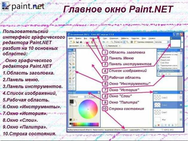 Что отображается в строке заголовка paint. Интерфейс программы Paint. Графический редактор Paint net Интерфейс. Панель инструментов Paint net. Интерфейс графического редактора MS Paint.