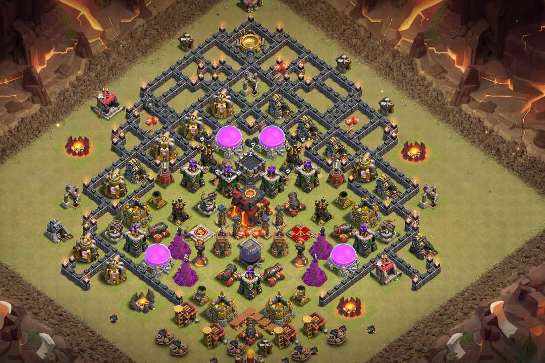 Clash of clans база 10. База в клэш оф кланс 10 ратуша. База 10 ТХ В Clash of Clans. Расстановка 10 ТХ 2022. 10 Ратуша клэш оф кланс.