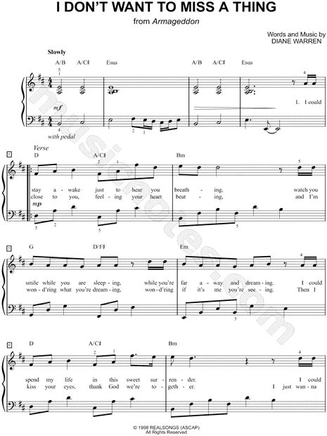 I don t wanna miss a. Ноты песни i don't wanna Miss a thing. I don't want to Miss a thing Ноты для фортепиано. Ноты на песню i Miss you. I don't want to Set the Ноты для фортепиано.