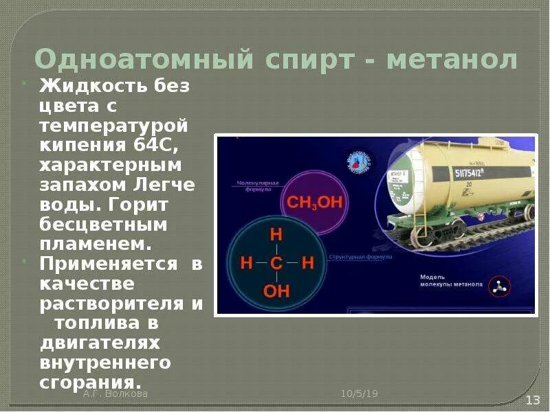 Метанол это газ